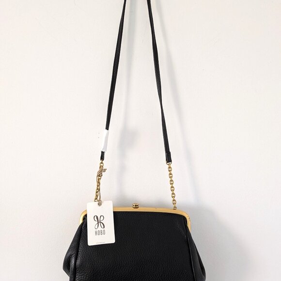 HOBO Holly Leather Crossbody In Black - Picture 11 of 13